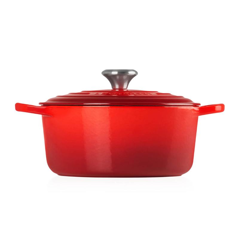 Signature støpejernsgryte rund 26 cm 5,3L cerise