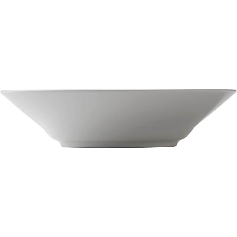 Hvit Riflet dyp tallerken 24 cm