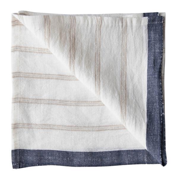 Maya serviett 50x50 cm natural stripe
