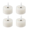 LED telys 4,5x2,5 cm 4 stk ivory