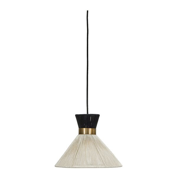 Cord lampe 20 cm svart