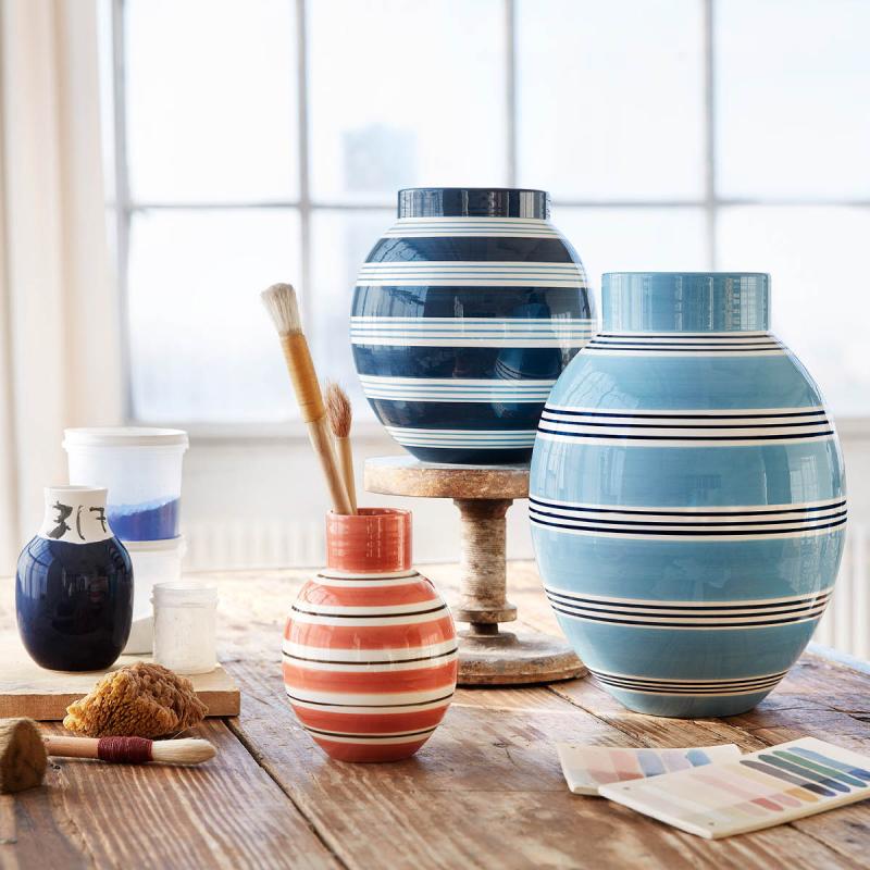 Omaggio Nuovo vase h30 cm blå