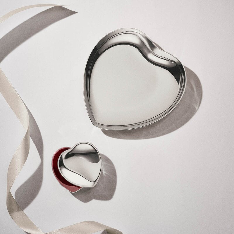 Heart skål 12 cm blank