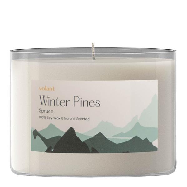 Winter pines duftlys hvit