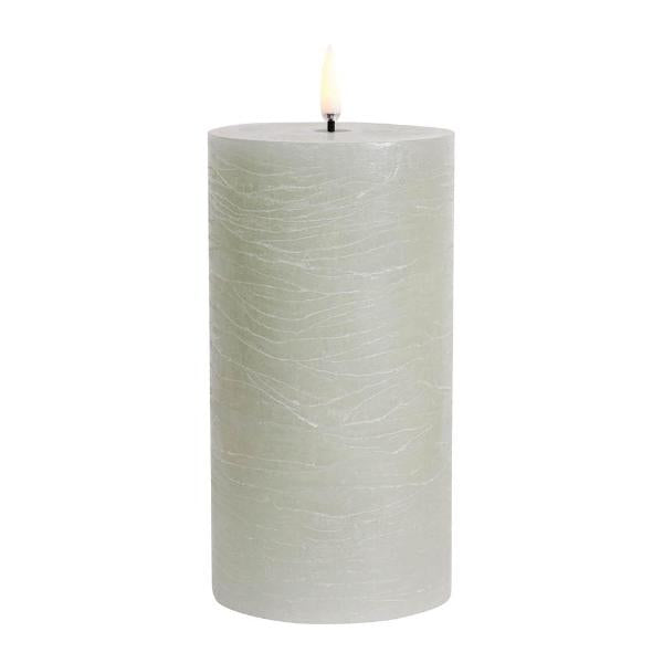 Pillar LED kubbelys 7,8x15,2 cm dusty green
