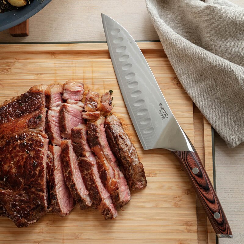 Nordic Kitchen Santoku kniv 18 cm pakkawood