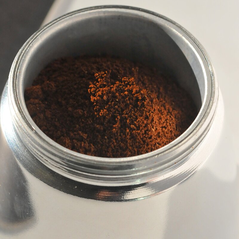 Kaffebrygger 3 kopper aluminium
