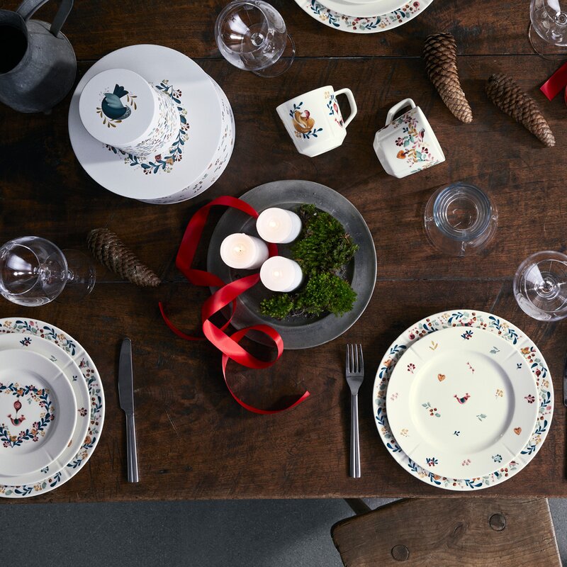 Grand Cru Cottage oppbevaringsboks 2 stk 20/22 cm hvit