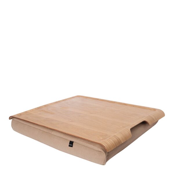 Laptray knebrett 46x38 cm piltre/sand