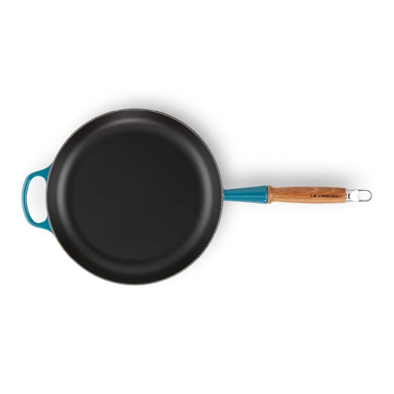 Signature stekepanne med trehåndtak 28 cm deep teal