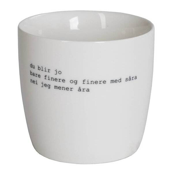 Trygve Skaug krus du blir jo bare finere 30 cl hvit