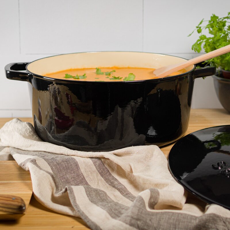 Støpejernsgryte 9,5L svart