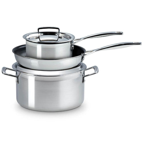 3-Ply gryte- og pannesett 3 deler