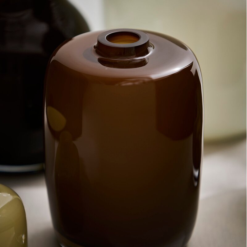 Verona vase høy 20 cm brun