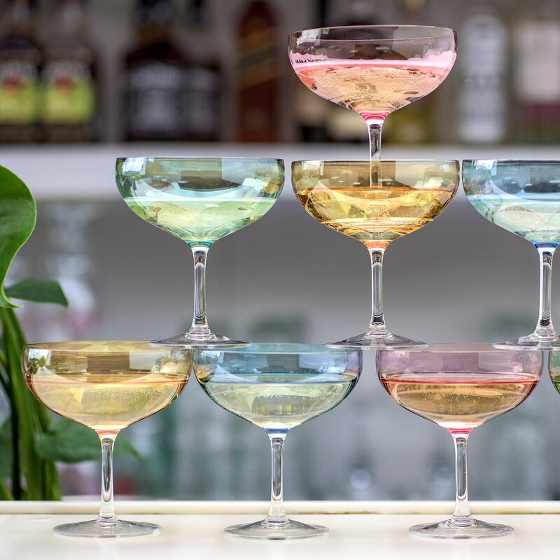 Happy champagneglass 28 cl gull