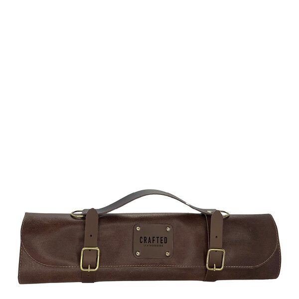 Leather knivveske 41 cm brun