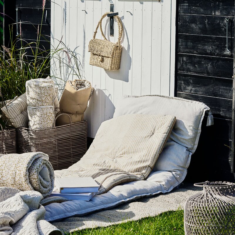 Ivenne sittepute/madrass 120x60 cm oker