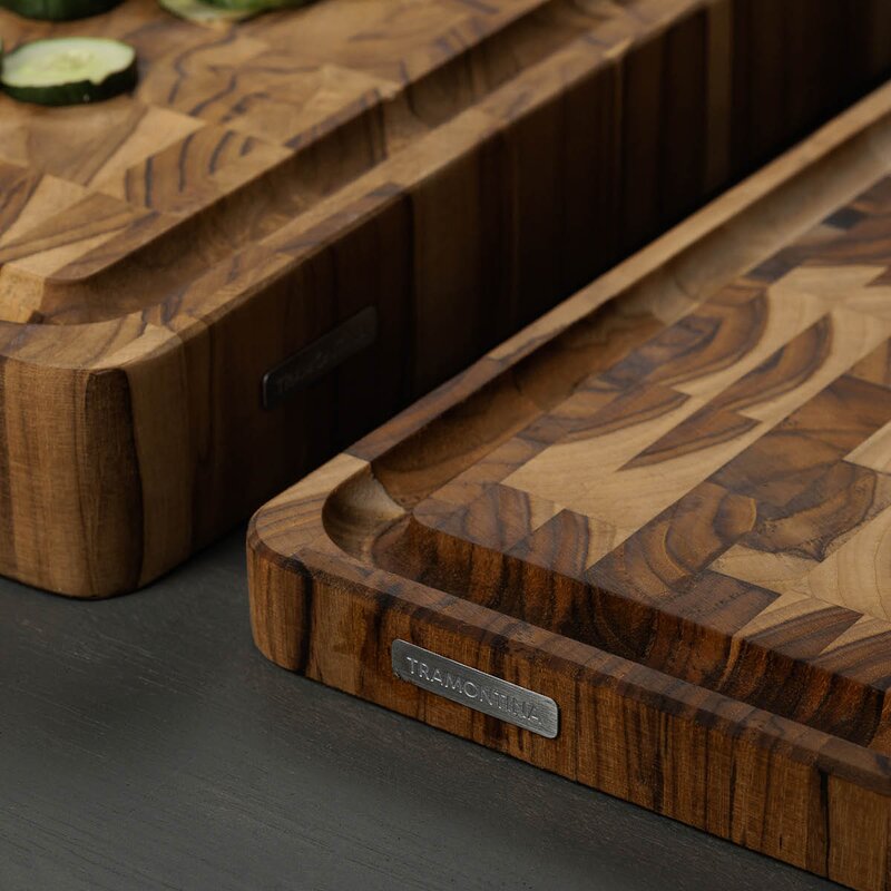 Skjærebrett teak 45x34 cm natur
