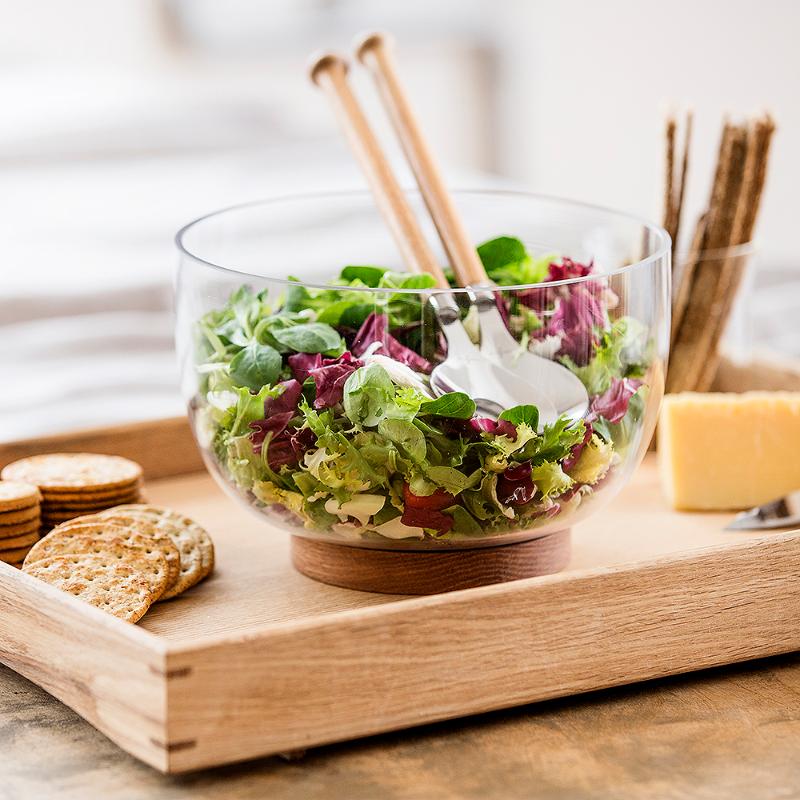 Nature salatbestikk 2 stk tre/rustfri