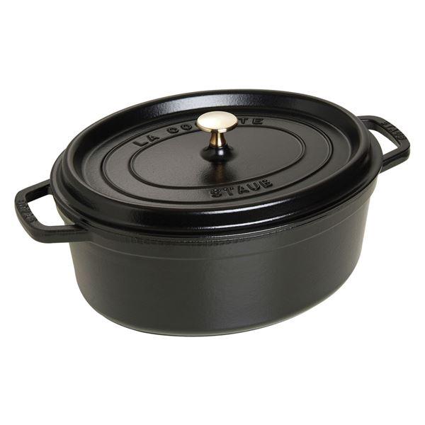 La Cocotte oval gryte 31 cm 5,5L svart
