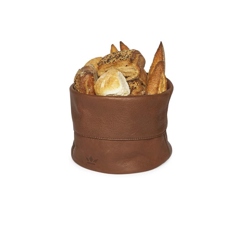 Brødkurv skinn cognac