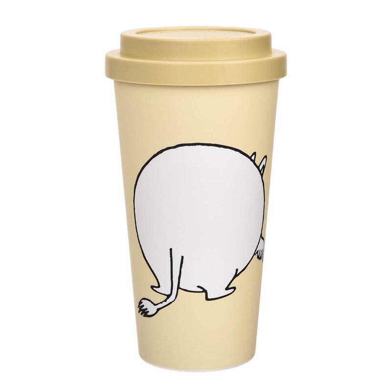 Mummi reisekopp 45 cl Mummitroll sjenert beige