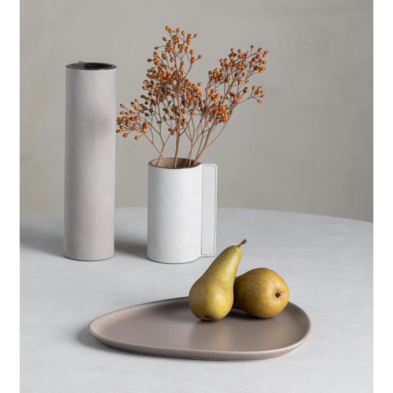 Curve Stoneware middagstallerken 30x26 cm varm grå