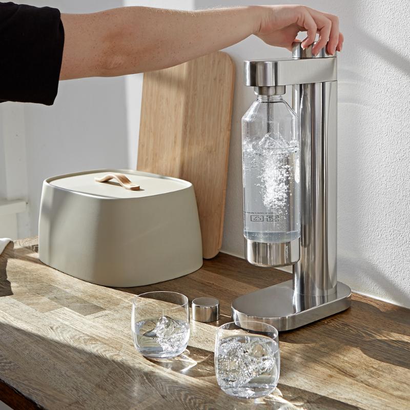 Brus flaske til kullsyremaskin 85 cl steel