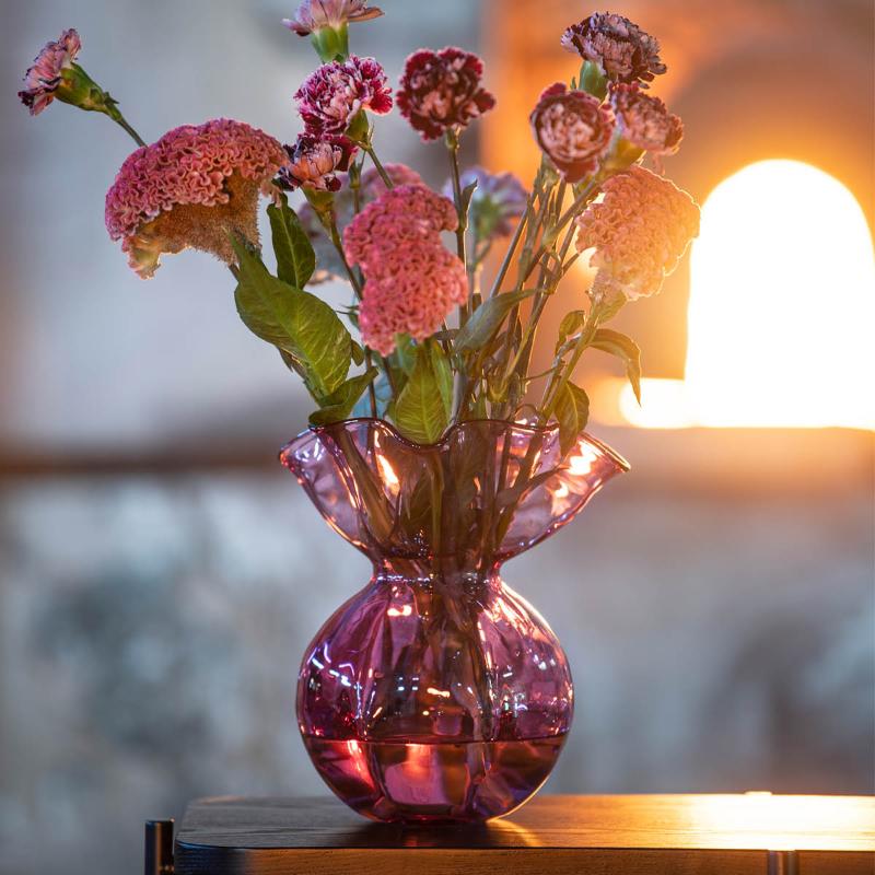 Boblen pride vase 23 cm rød