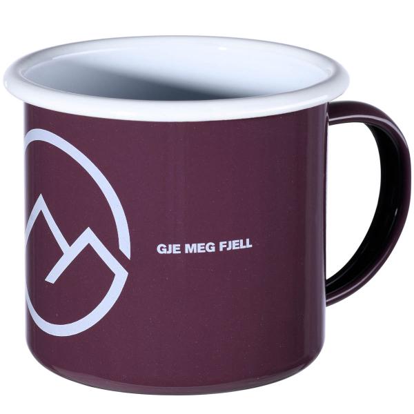 Gje meg fjell krus emalje 36 cl lilla