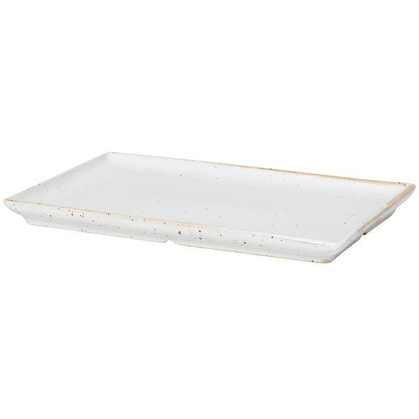 Eli tallerken 20x12 cm mat soft light grey