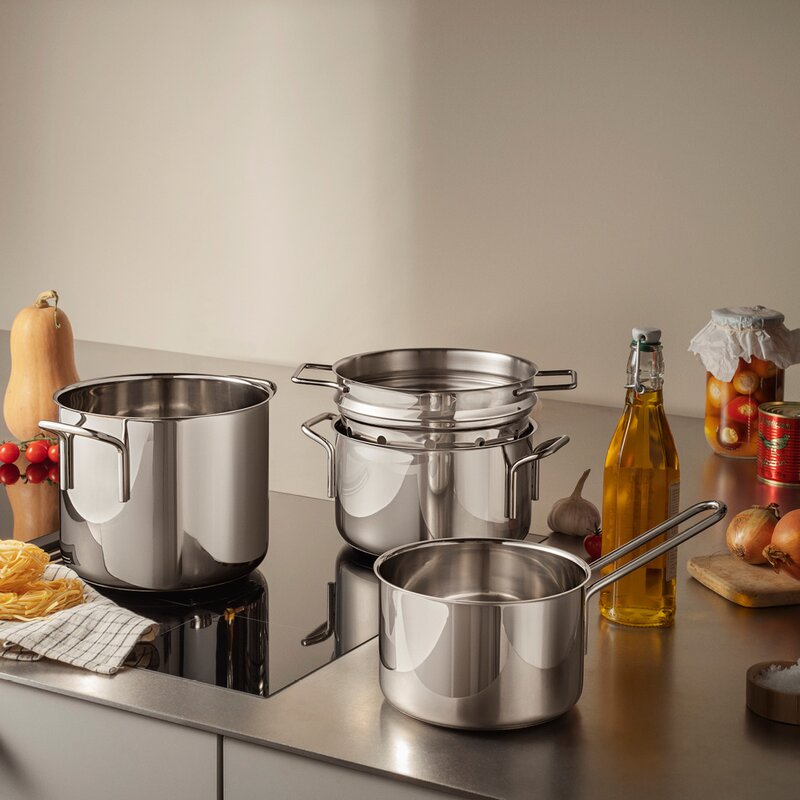 Stainless Steel grytesett 4 deler
