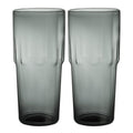 Solare høyt glass 39 cl 2 stk stålgrå