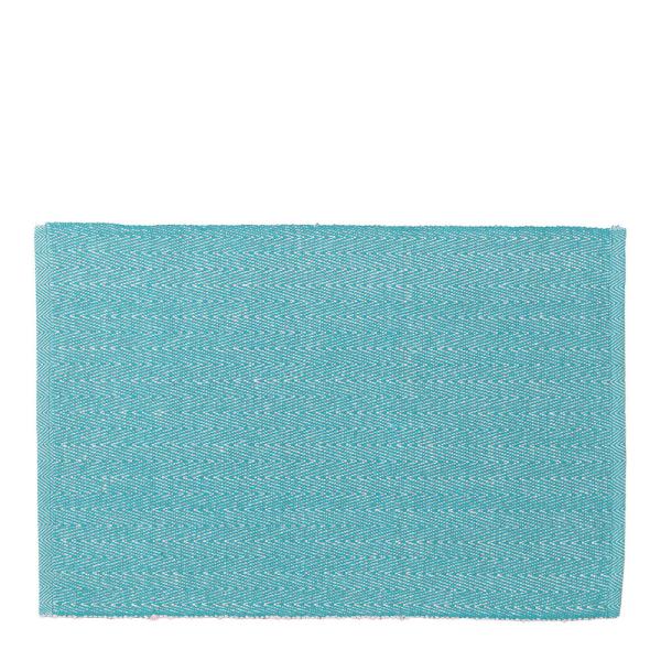 Herringbone dekkebrikker 43x30 cm turkis