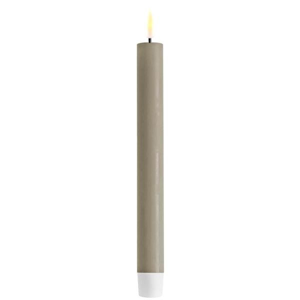 LED kronelys 2,2x24 cm sand