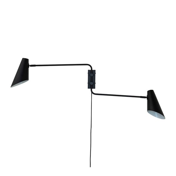 Cale vegglampe 46 cm svart