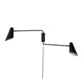Cale vegglampe 46 cm svart