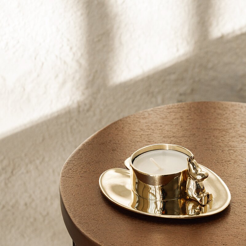 Hilke x Moomin lysestake No.3 gull