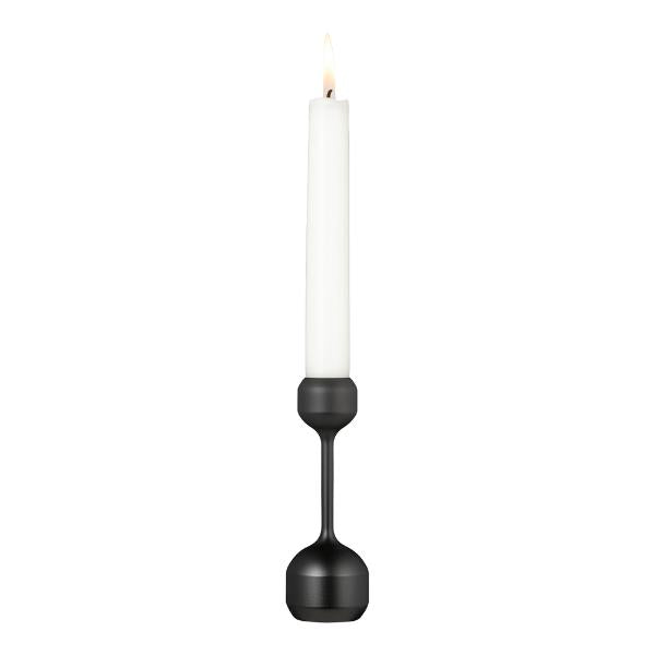 Silhouette lysestake 12 cm svart