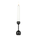 Silhouette lysestake 12 cm svart