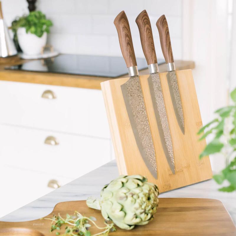 Hugo magnetisk knivholder 20x22,5 cm bambus