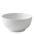 Hvit Riflet Halvblonde skål 24 cm