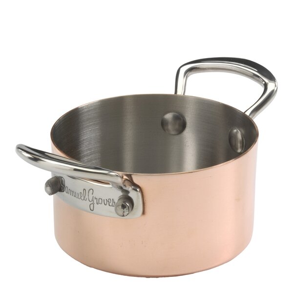 Serveware minigryte i kobber 9 cm 0,25L