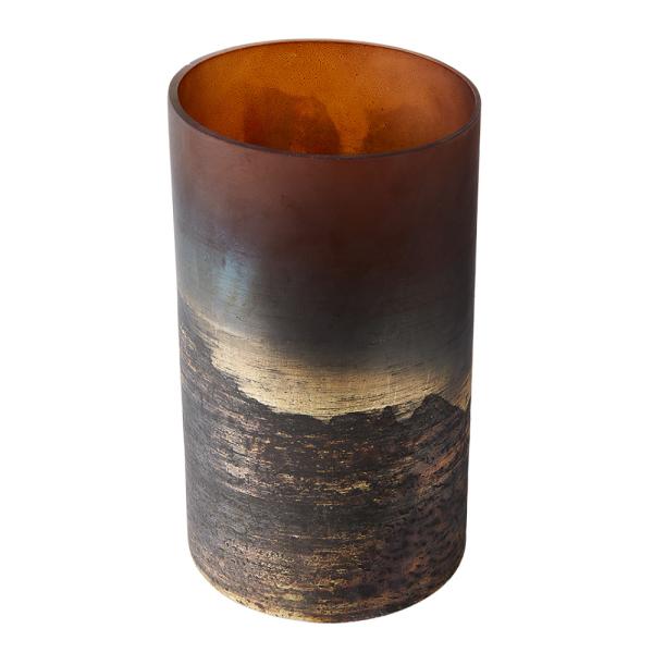 Lana vase 25 cm brun/gull