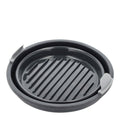 Silikonform til airfryer rund 19x6 cm grå
