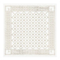 Åttebladrose bordduk 80x80 cm beige