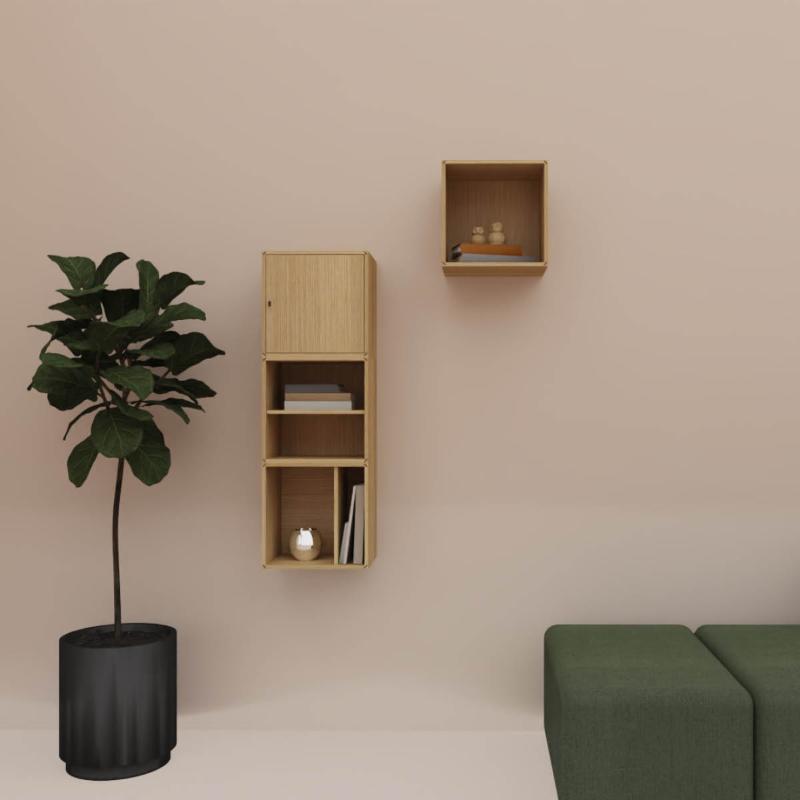 Signature hylle m/dør s10 modul natur