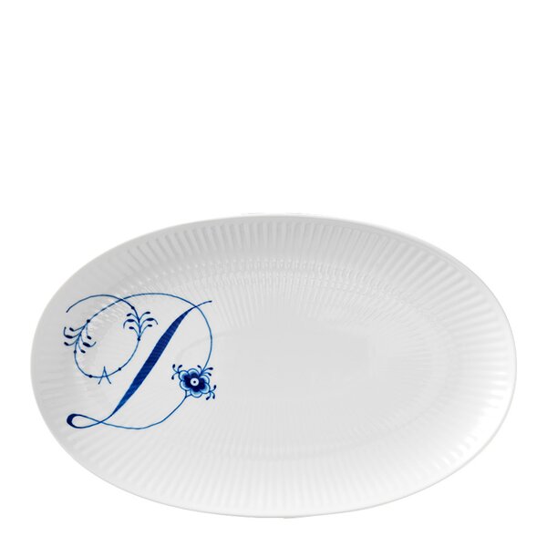 Alfabet oval tallerken D 23 cm