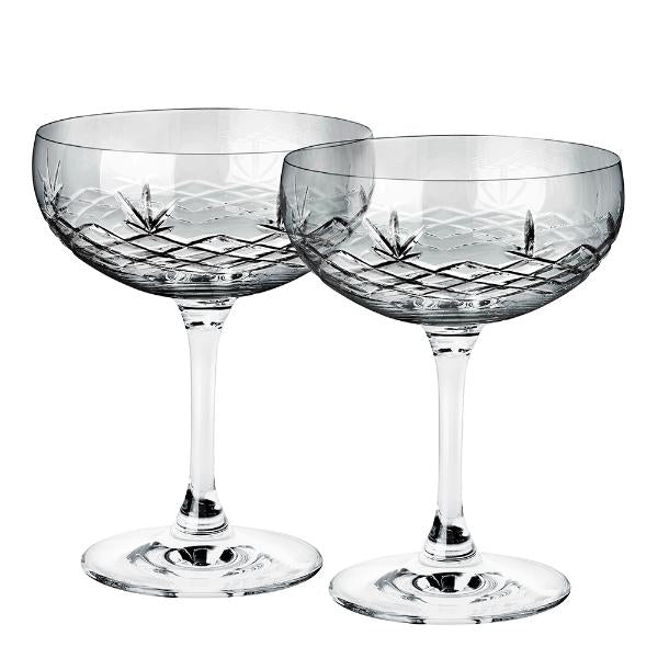 Crispy Gatsby champagneskål 30 cl 2 stk dark