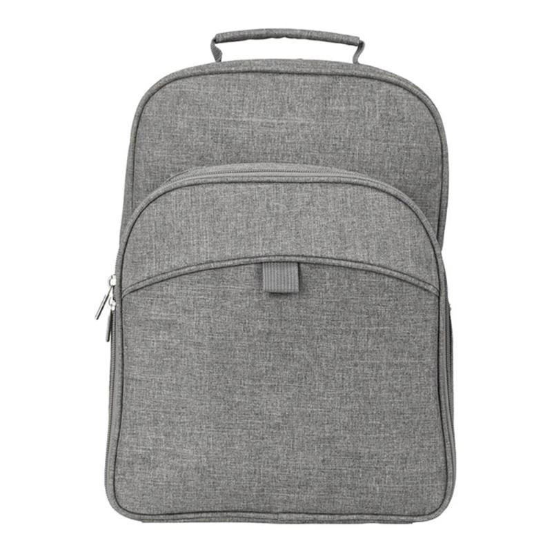 Peri piknikryggsekk for 2 personer 26x17x35 cm grå